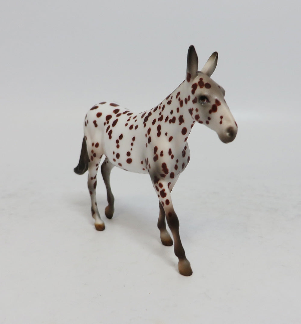 FRICKLE FRECKLE - OOAK LEOPARD APPALOOSA MULE CHIP BY ANDREA