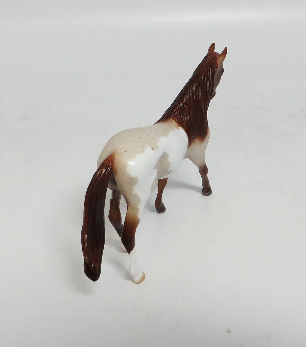 RUMBLE - OOAK RED ROAN PINTO WARMBLOOD CHIP BY TANSLEY