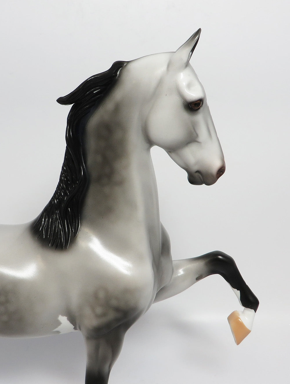 GAMEFACE -OOAK DAPPLE GREY SADDLEBRED MODEL HORSE SUPER BOWL 2018