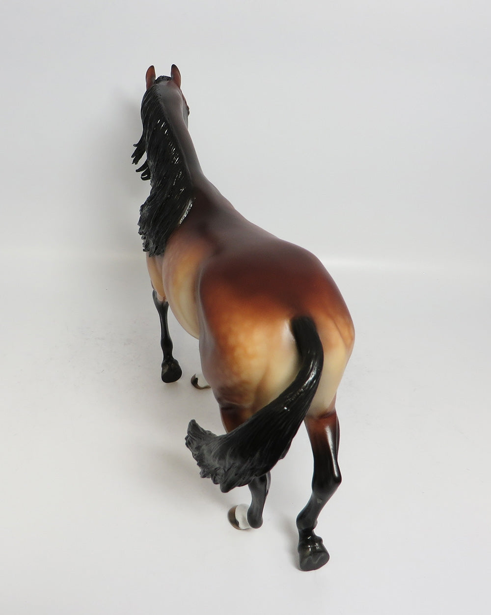WYNANT - OOAK DAPPLE BAY THOROUGHBRED MODEL HORSE BY SHERYL