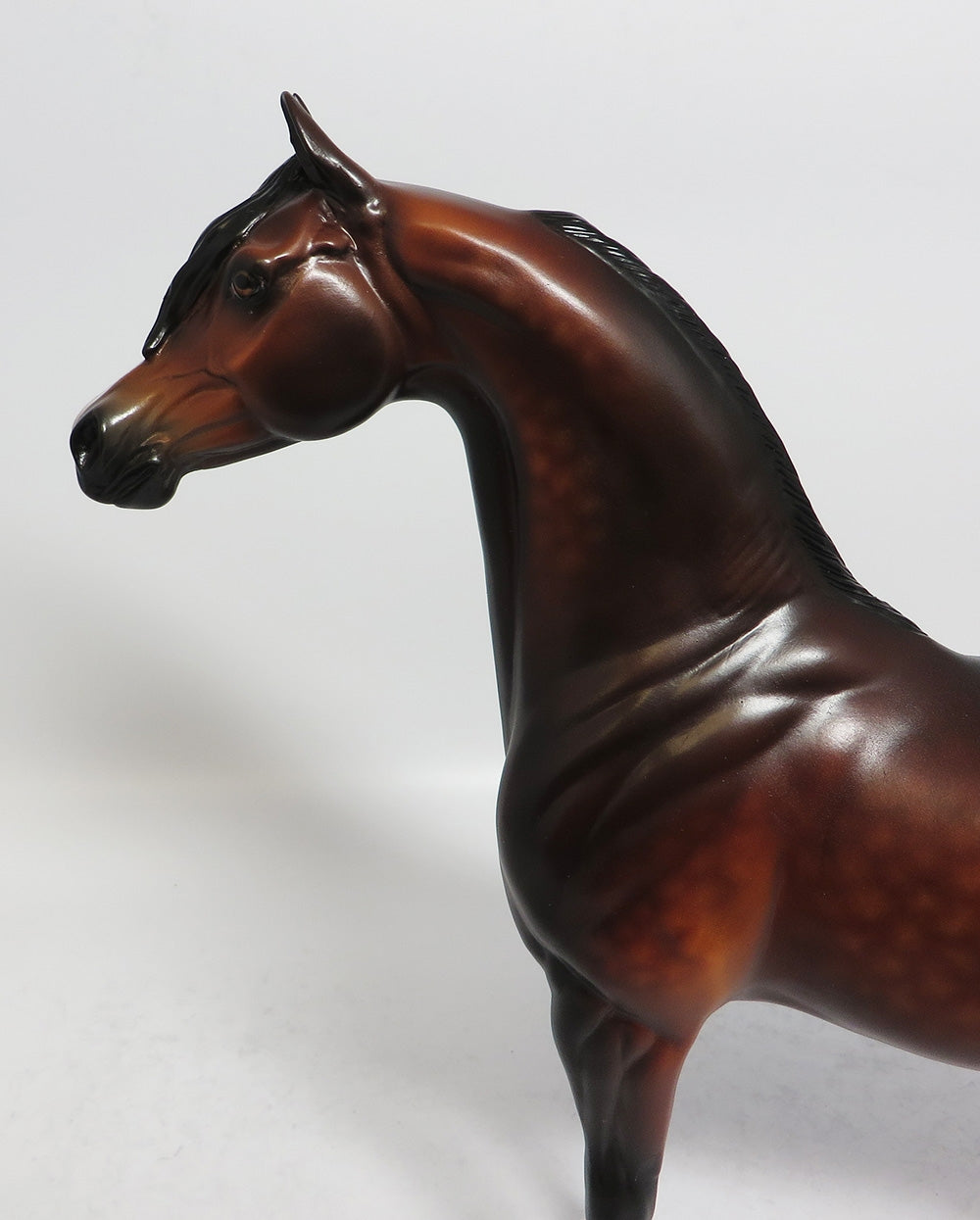 FENSTER - OOAK DAPPLE BAY ARABIAN MODEL HORSE BY SHERYL