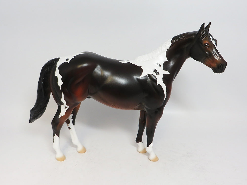 LOMBARDI - LE 6 DARK BAY PINTO ISH MODEL HORSE BY AMANDA