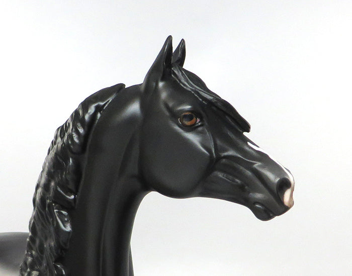 RAVEN'S VIOLET-OOAK BLACK ISH MODEL HORSE 8/25