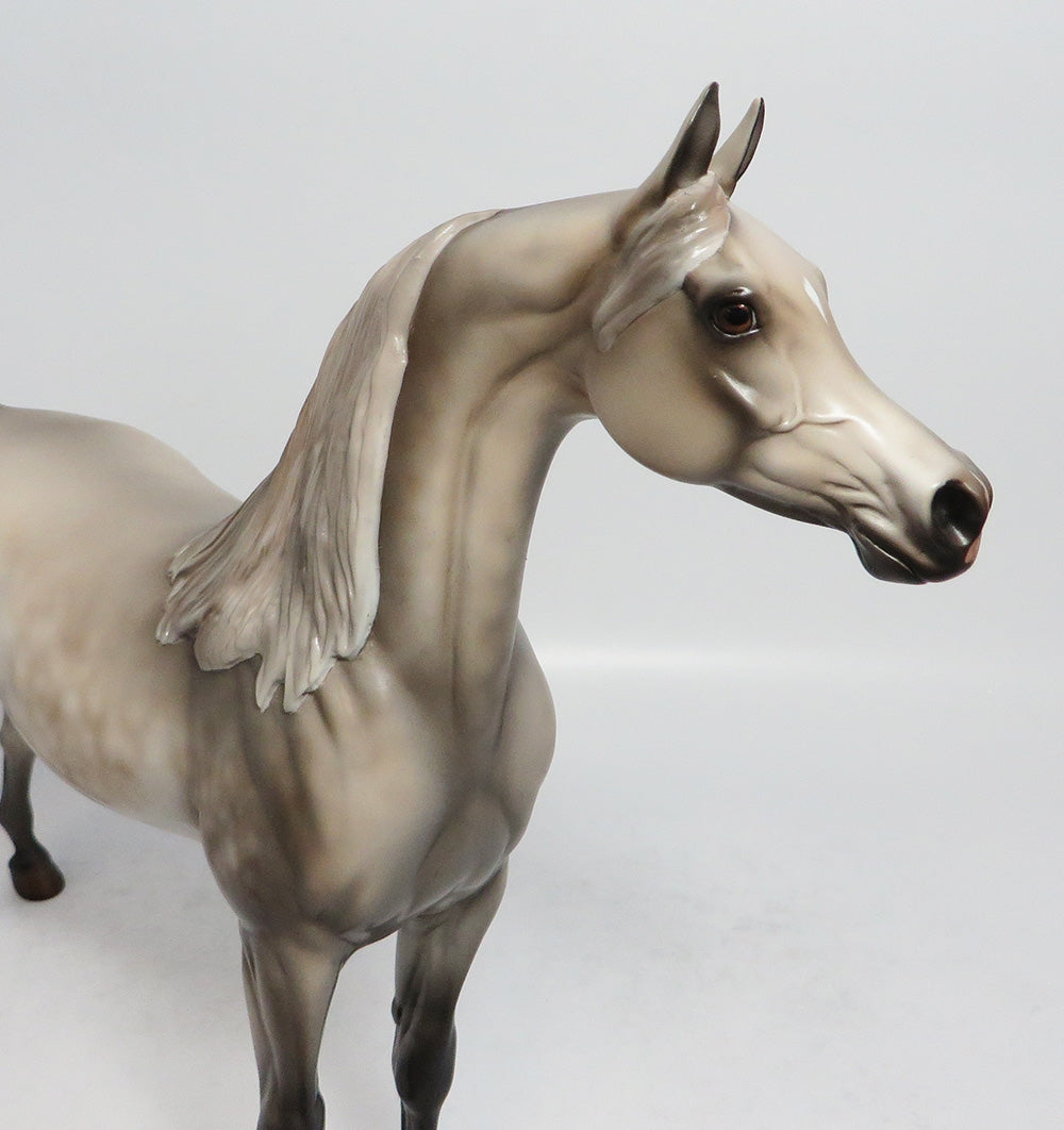 BOOGIE ON DOWN-OOAK DAPPLE GREY ARABIAN MODEL HORSE SUPER BOWL SALE 2018