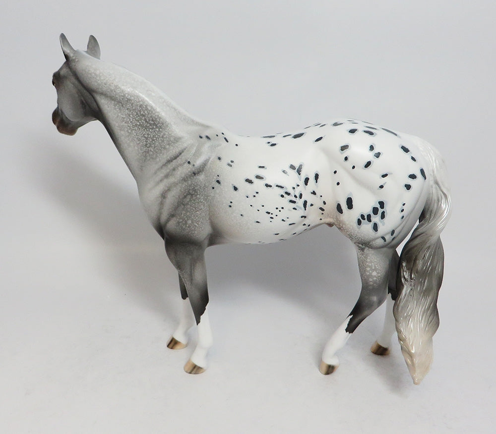 EIGHT BALL-LE-7 GREY APPALOOSA ISH MODEL HORSE SUPER BOWL SALE 2018
