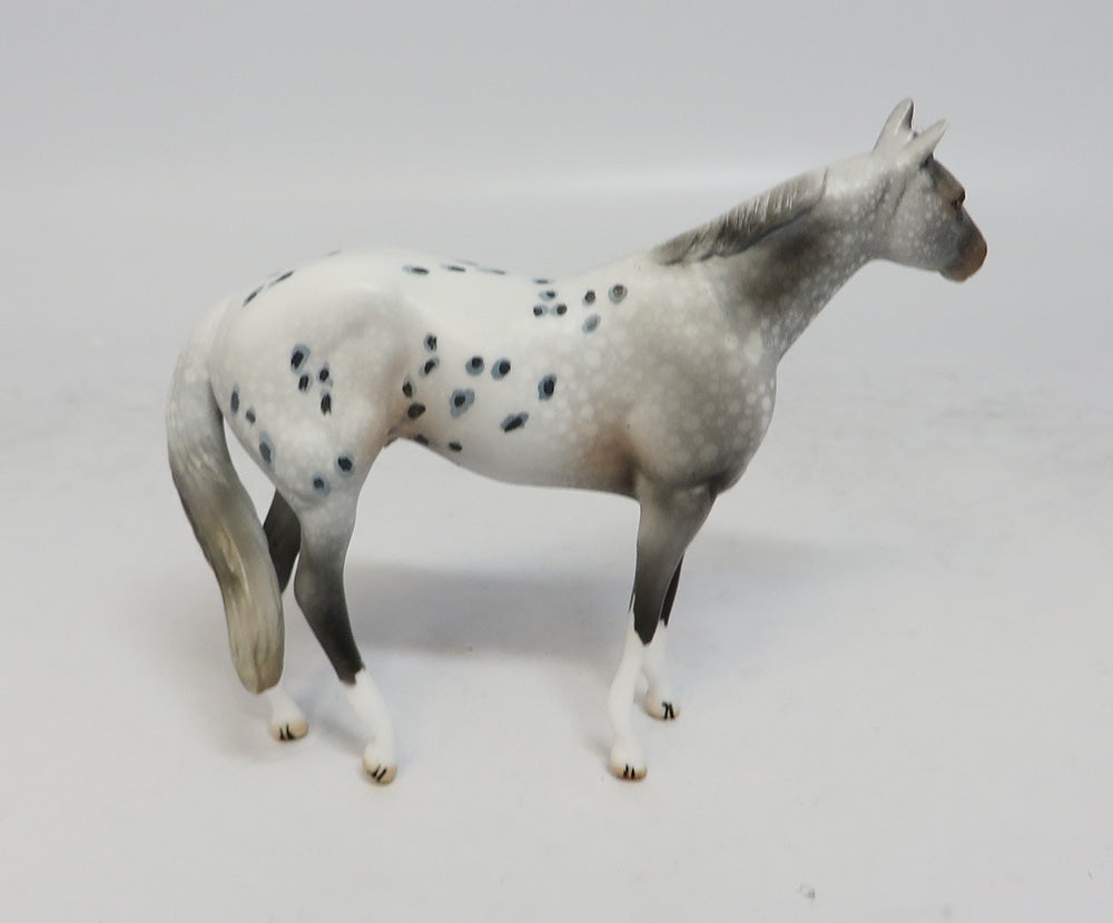 MINI ME EIGHT BALL - LE6 GREY APPALOOSA STOCK CHIP MODEL HORSE SUPER BOWL SALE 2018