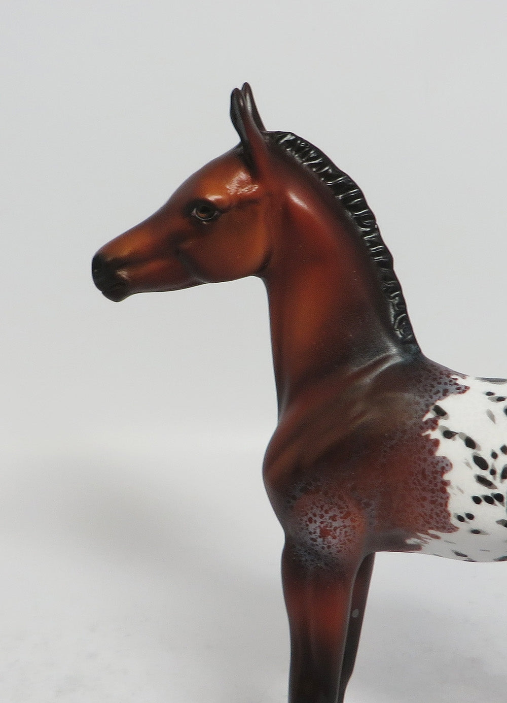 JIGGY- LE-5 BAY APPALOOSA FOAL MODEL HORSE SUPER BOWL SALE 2018