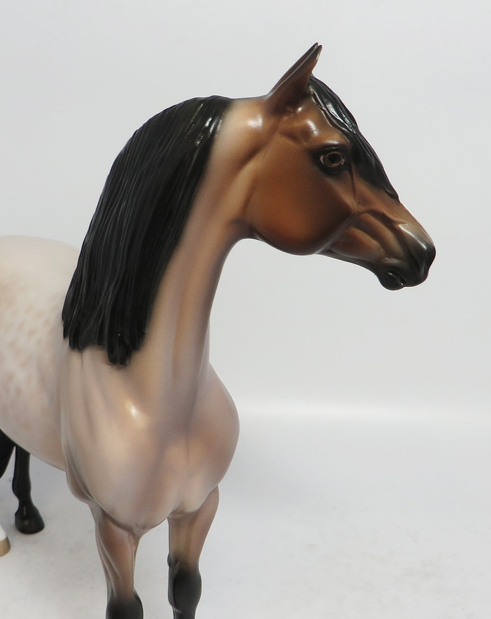 RISE AND SHINE-OOAK BAY ROAN MORGAN MODEL HORSE BY SHERYL LEISURE