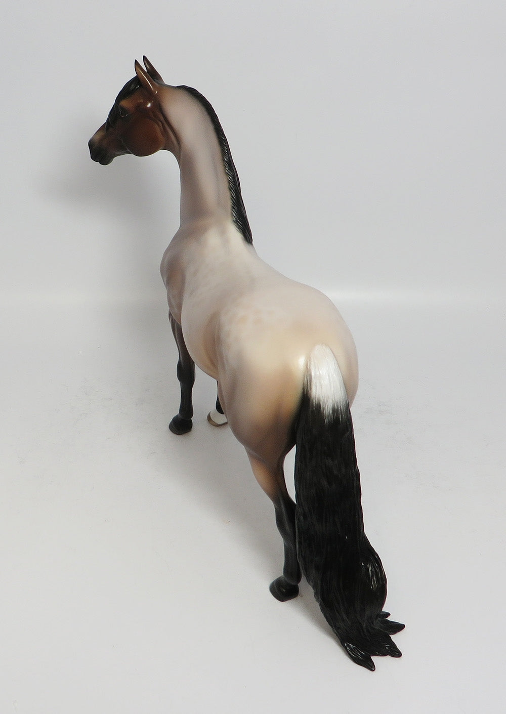 RISE AND SHINE-OOAK BAY ROAN MORGAN MODEL HORSE BY SHERYL LEISURE