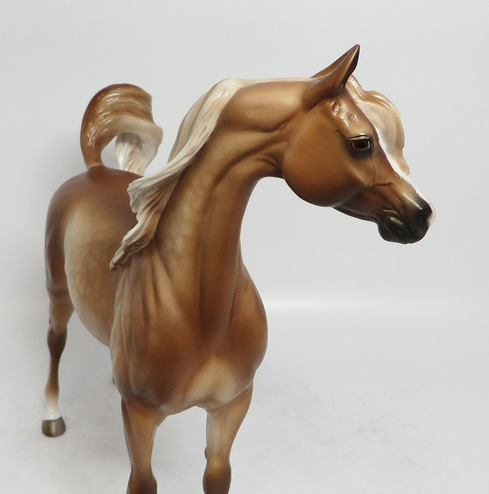 PRINCE HOEPNICK - OOAK DAPPLE CHESTNUT ARABIAN MODEL HORSE BY SHERYL LEISURE EA 2018