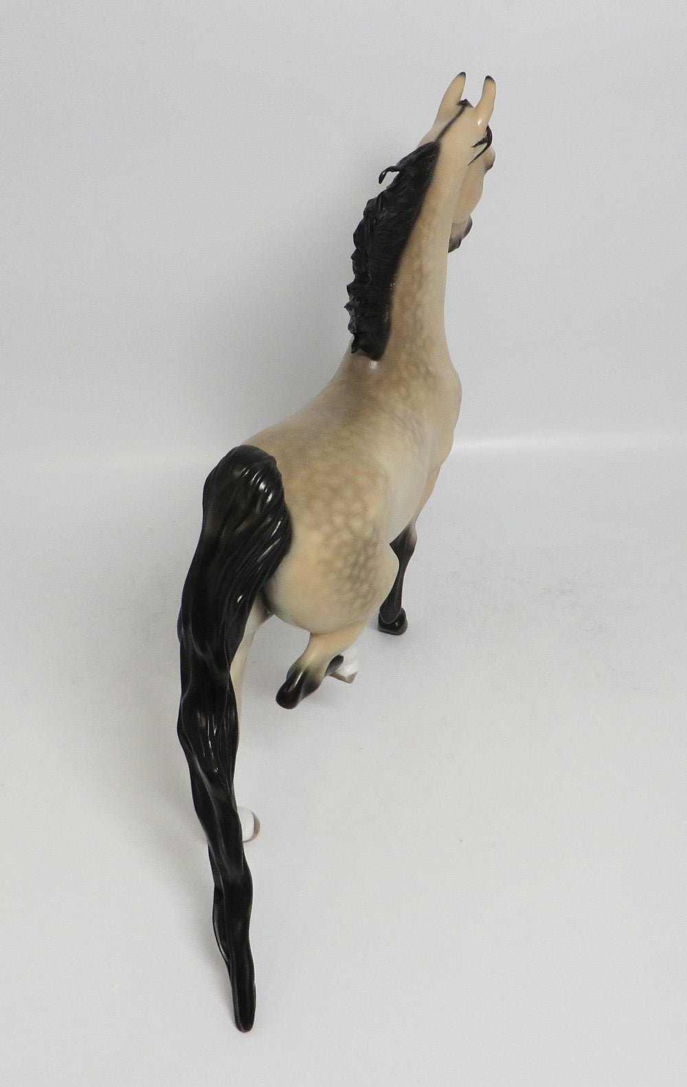 ROYALE WALTZ-OOAK PALE BUCKSKIN SADDLEBRED MODEL HORSE BY SHERYL LEISURE