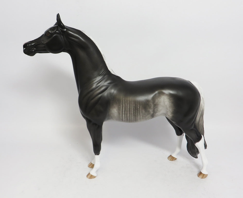 ROLFE VONSTUPPE-OOAK BLACK RABACINO ARABIAN MODEL HORSE BY SHERYL LEISURE