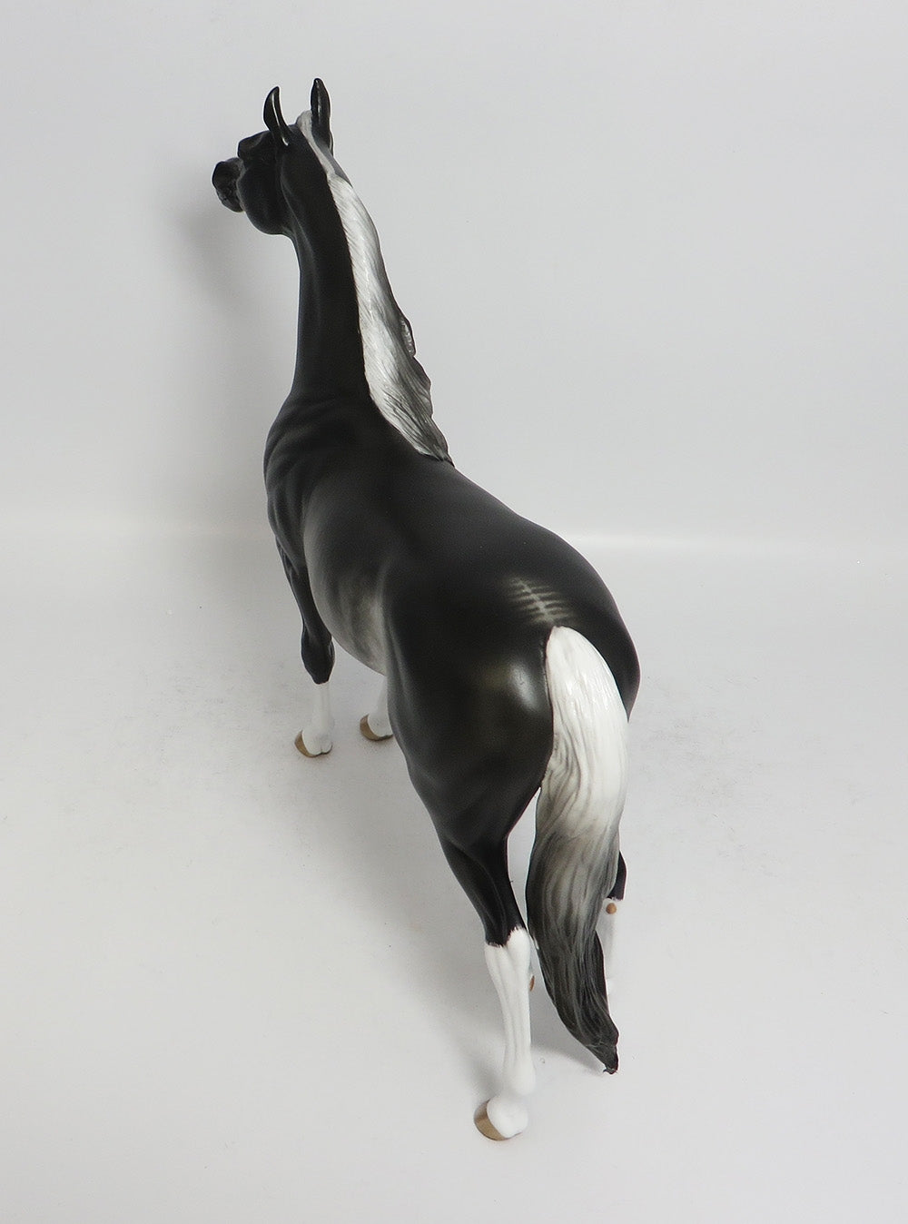 ROLFE VONSTUPPE-OOAK BLACK RABACINO ARABIAN MODEL HORSE BY SHERYL LEISURE