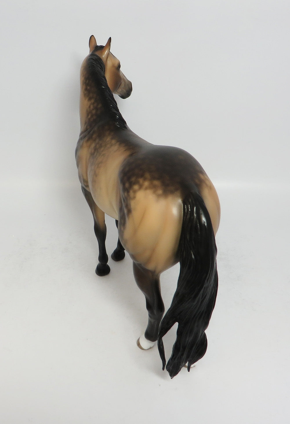 PROFESSOR FATE-OOAK SOOTY DAPPLE BUCKSKIN ISH MODEL HORSE BY SHERYL LEISURE