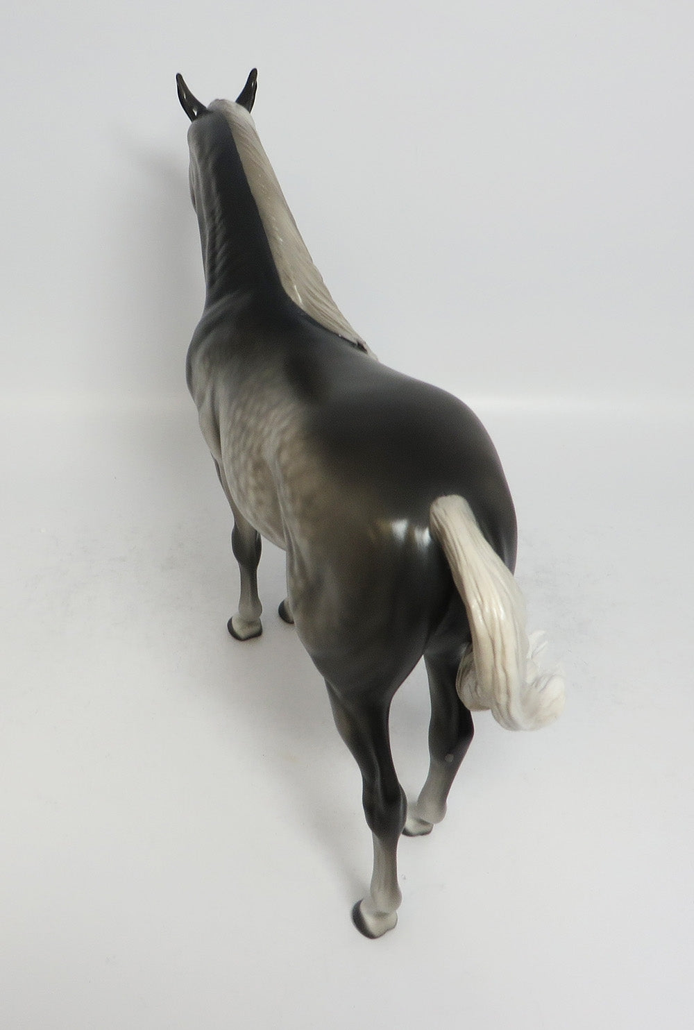 LUCIUS-OOAK STAR DAPPLE GREY ANDALUSIAN MODEL HORSE BY SHERYL LEISURE