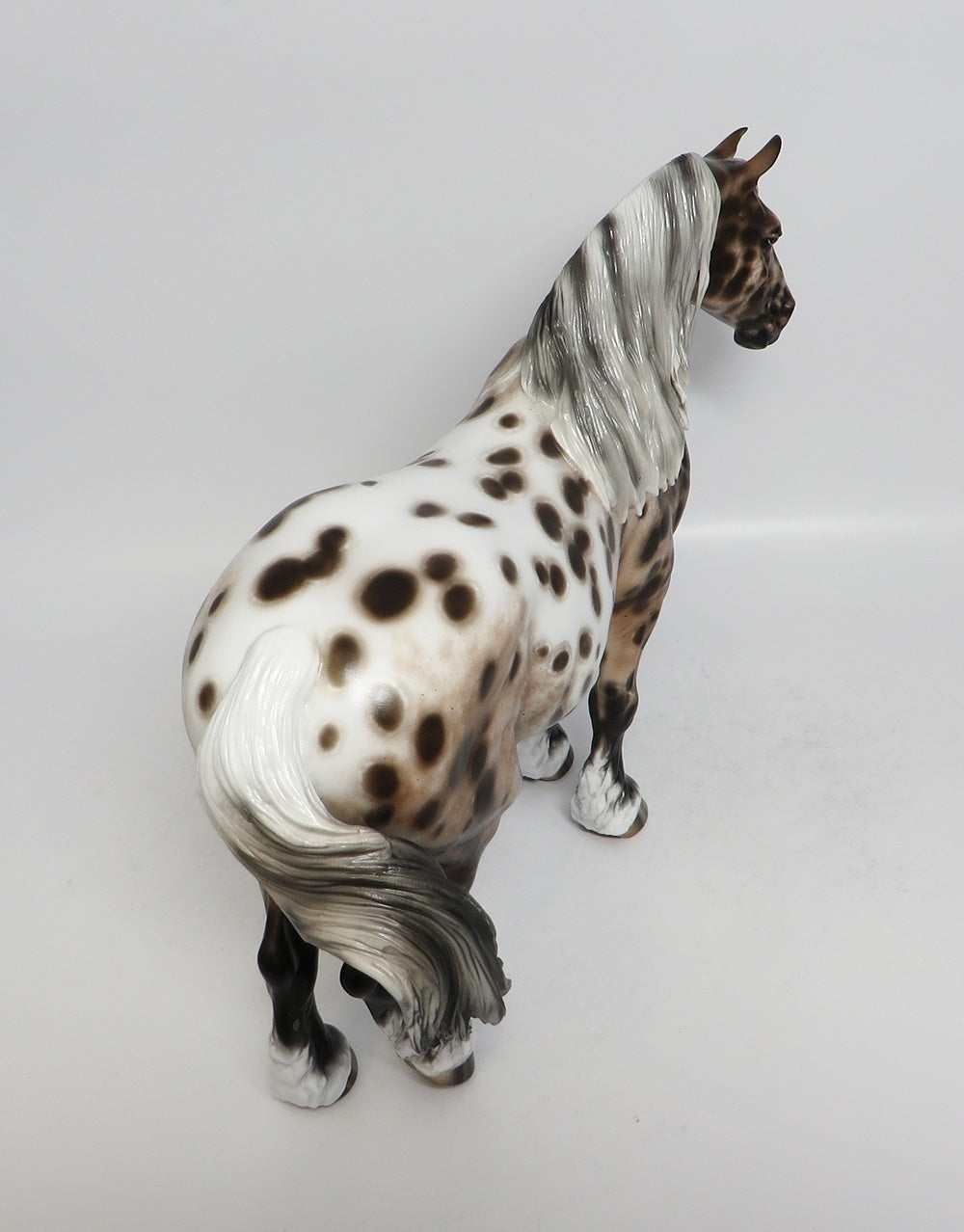 MAGGIE DUBOIS-OOAK BAY LEOPARD APPALOOSA BUNNY MODEL HORSE BY SHERYL LEISURE