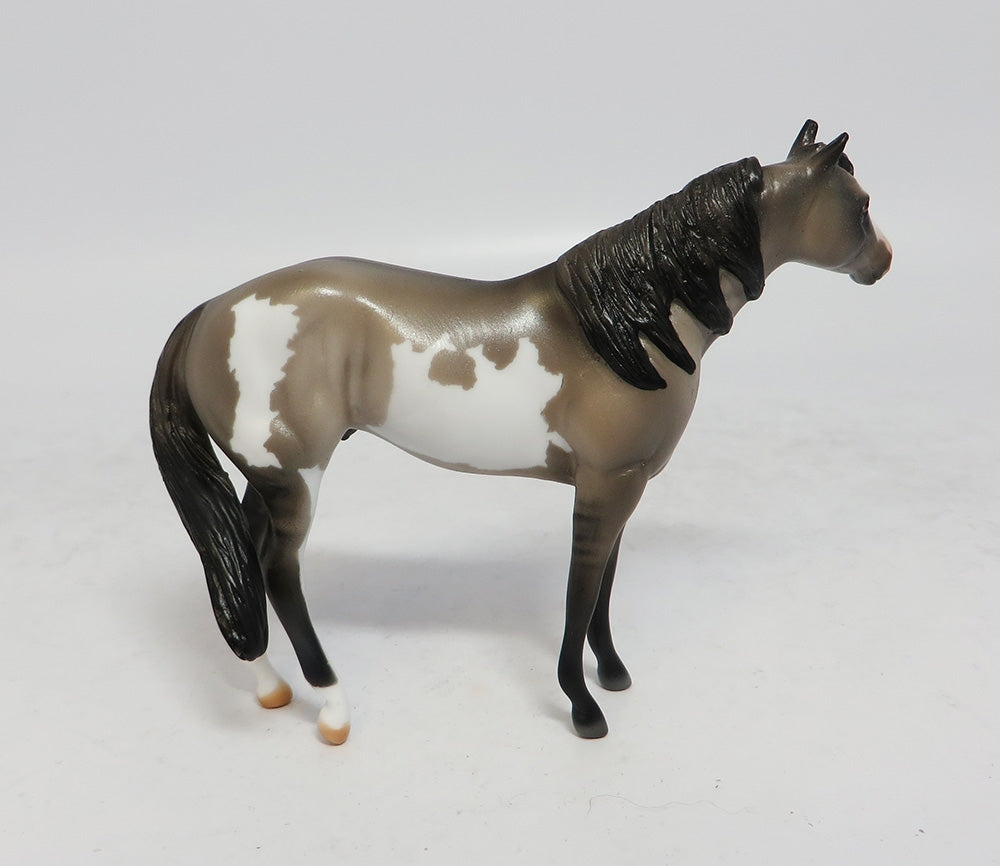 MINI ME WATER BOY - LE 8 GRULLA PINTO STOCK CHIP MODEL HORSE SUPER BOWL SALE 2018