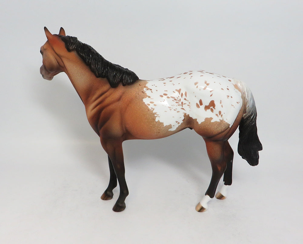 FREE TO DECIDE-OOAK BAY APPALOOSA ISH MODEL HORSE BY DAWN QUICK 1/08/18
