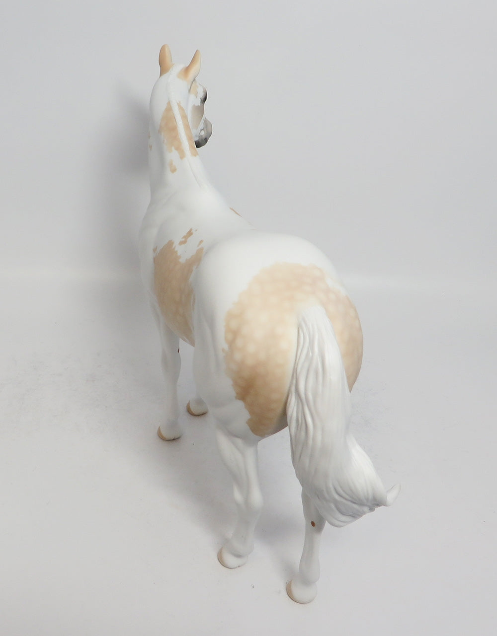 MACUSHA- OOAK DAPPLE PALOMINO PINTO ISH MODEL HORSE BY DAWN QUICK EA 2018