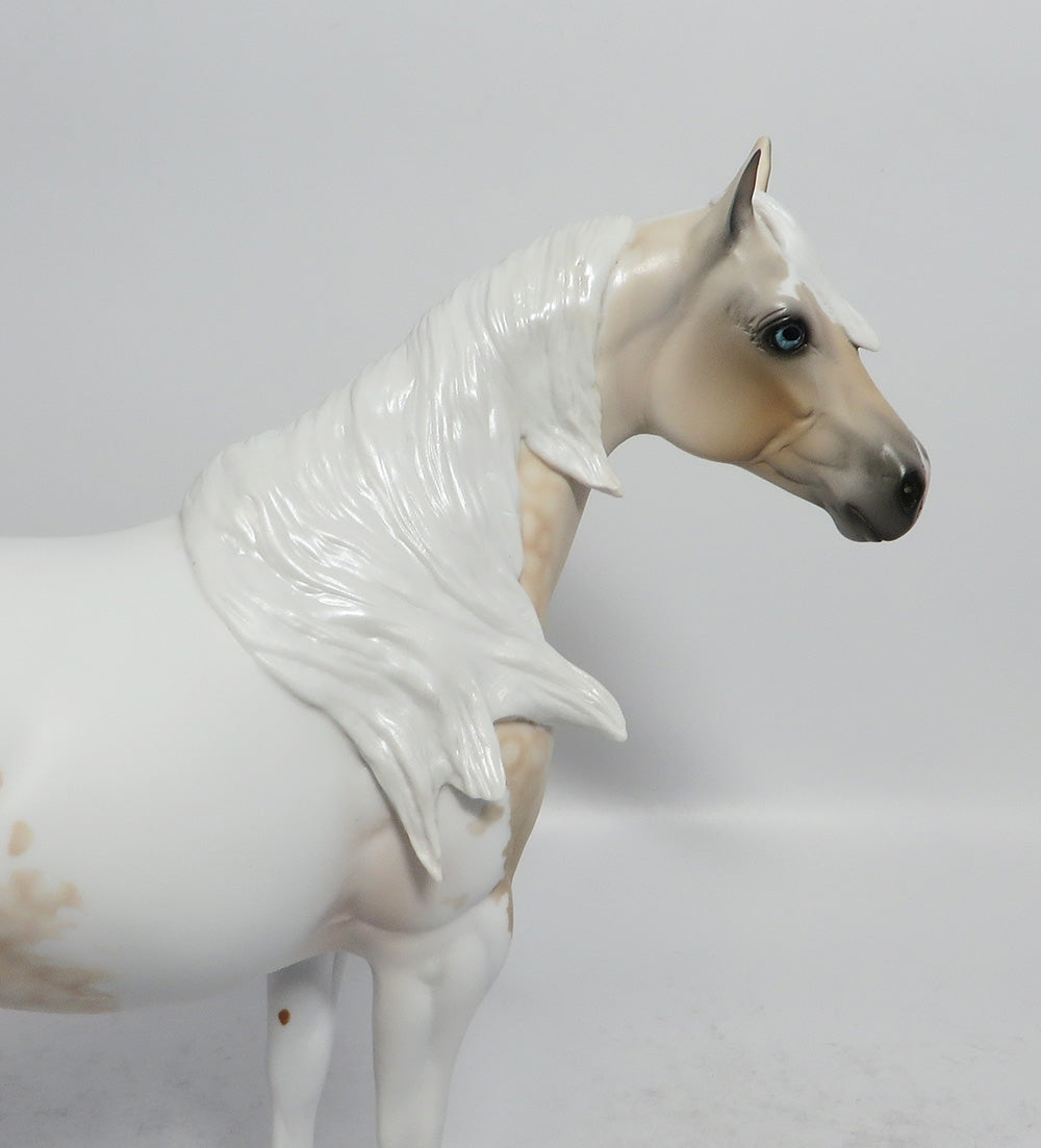 MON CHOU-OOAK DAPPLE PALOMINO PINTO ISH MODEL HORSE 02/16/18