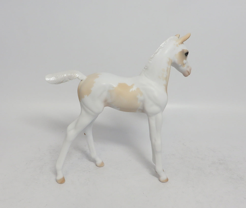 DOVE-OOAK PALOMINO PINTO FOAL MODEL HORSE 02/16/18