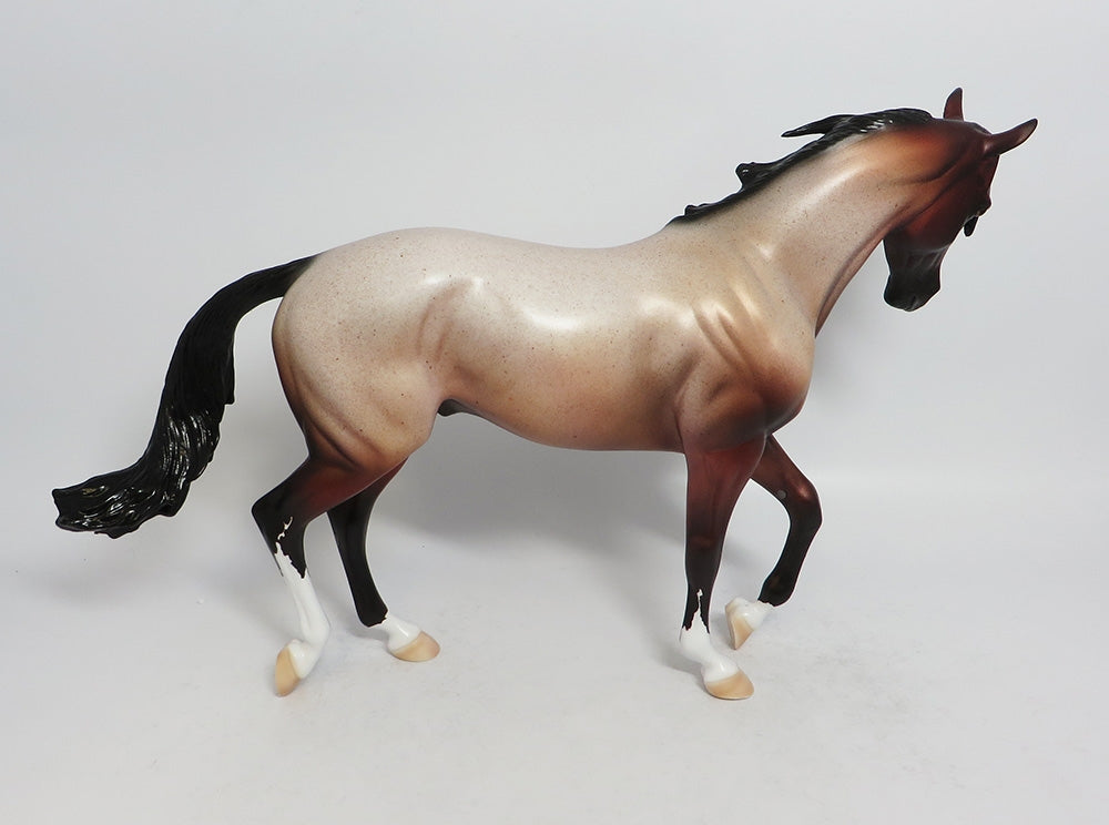 LEGS-OOAK BAY ROAN THOROUGHBRED MODEL HORSE 02/16/18