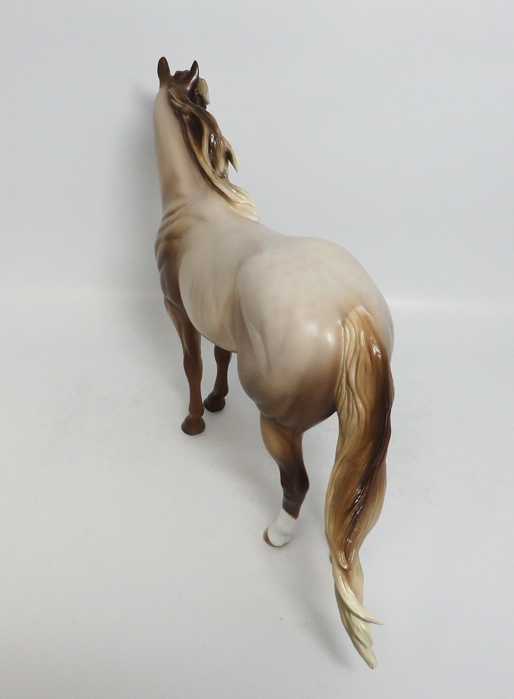 LEMON DROP KID-OOAK LIVER CHESTNUT ROAN REVERSE DAPPLE ISH MODEL HORSE 2/19/18