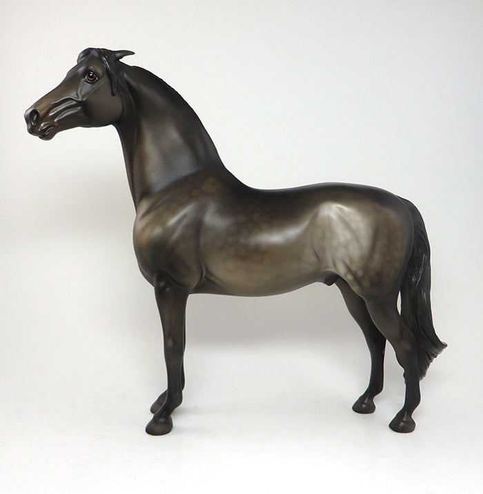 DO NOT TOUCH - DAPPLE BROWN PINNED EAR MORGAN LIMITED EDITION MODEL HORSE - LE3 - 3/9