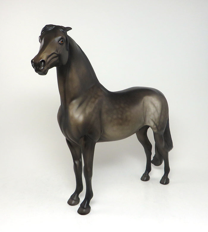 DO NOT TOUCH - DAPPLE BROWN PINNED EAR MORGAN LIMITED EDITION MODEL HORSE - LE3 - 3/9