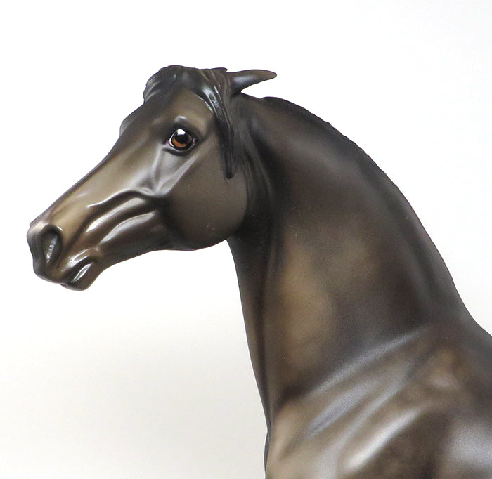 DO NOT TOUCH - DAPPLE BROWN PINNED EAR MORGAN LIMITED EDITION MODEL HORSE - LE3 - 3/9