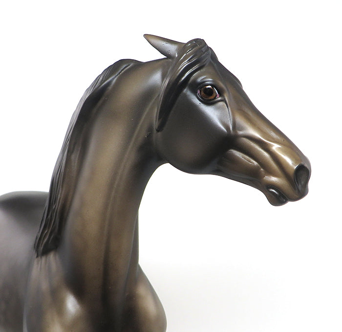 DO NOT TOUCH - DAPPLE BROWN PINNED EAR MORGAN LIMITED EDITION MODEL HORSE - LE3 - 3/9