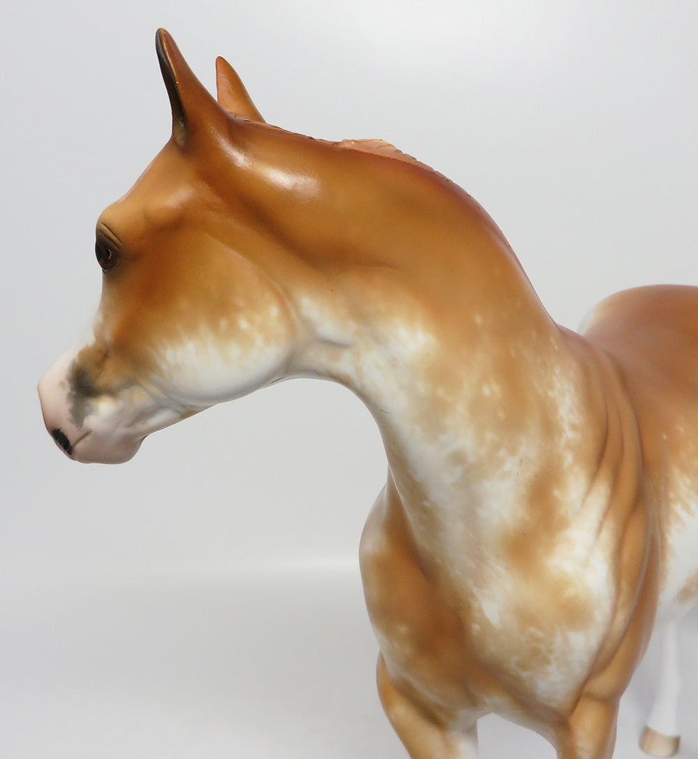 DREAM WORKS-OOAK CHESTNUT SABINO ISH MODEL HORSE BY SHERYL LEISURE CUSTOMIZED BY ASHLEY EQ 2017