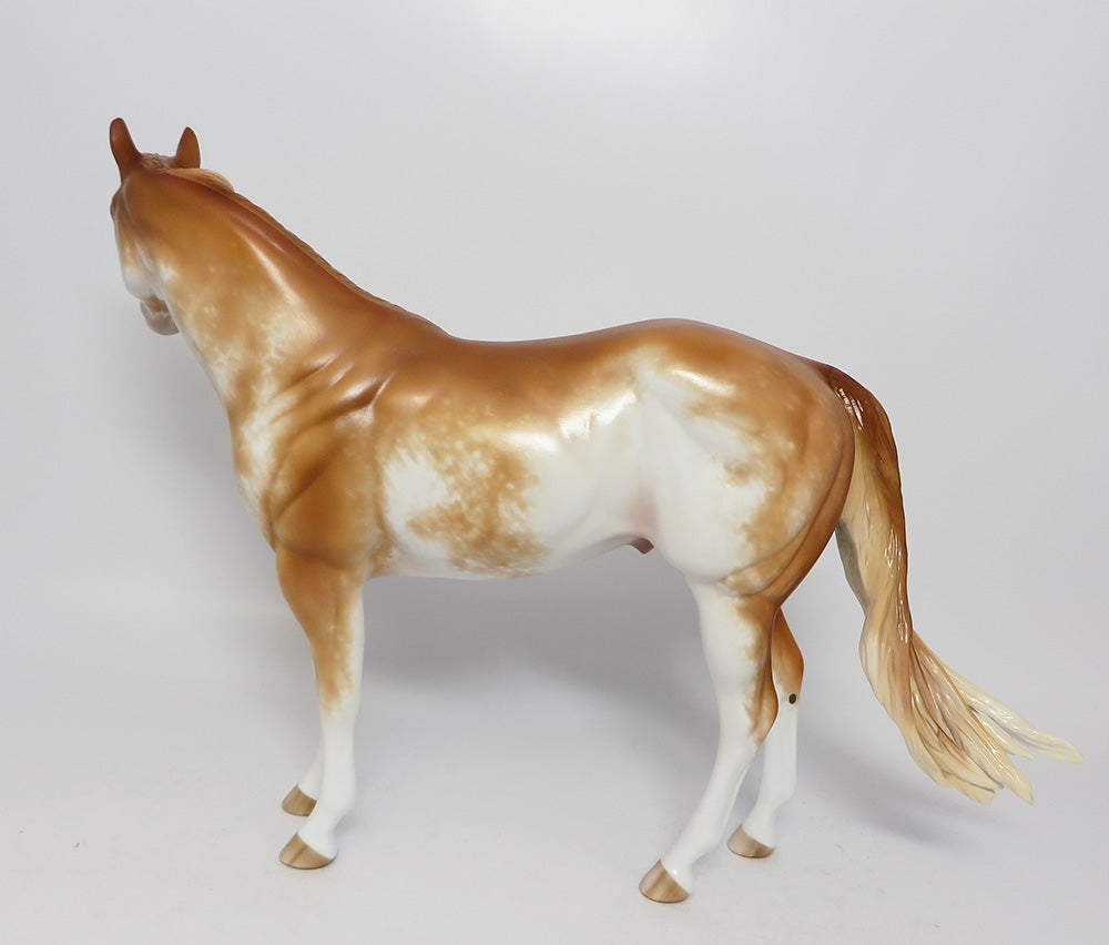 DREAM WORKS-OOAK CHESTNUT SABINO ISH MODEL HORSE BY SHERYL LEISURE CUSTOMIZED BY ASHLEY EQ 2017