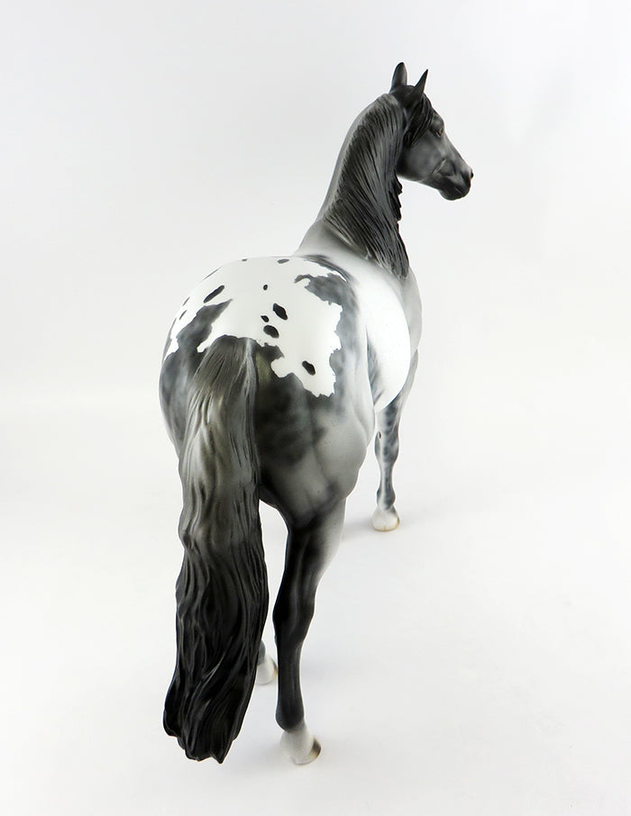 BLUE DUCK-OOAK BLUE APPALOOSA ISH MODEL HORSE 9/15