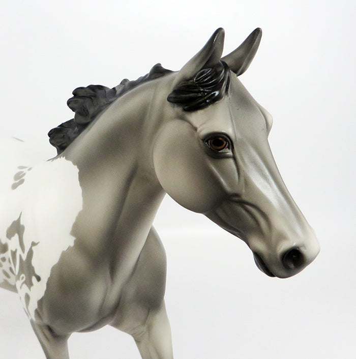 CASHEL-OOAK GREY APPALOOSA PALOUSE MODEL HORSE 2/10