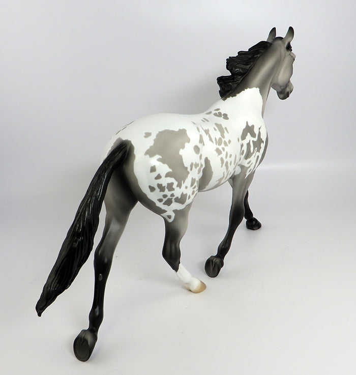 CASHEL-OOAK GREY APPALOOSA PALOUSE MODEL HORSE 2/10