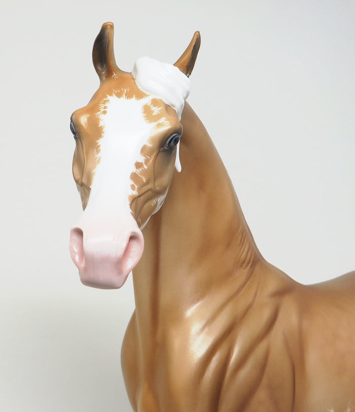 DANCING SOLO - Sooty Palomino Paint Arabian OOAK Model Horse - 11/27