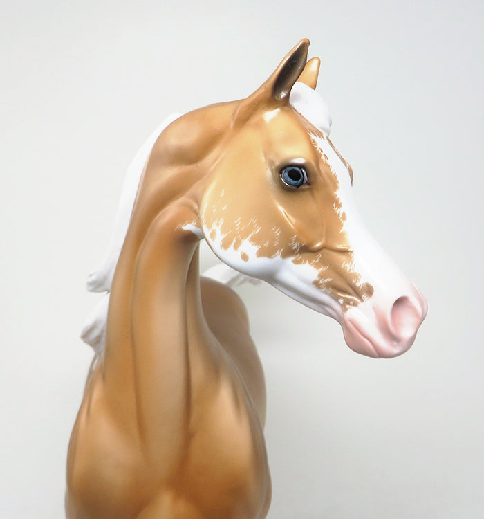 DANCING SOLO - Sooty Palomino Paint Arabian OOAK Model Horse - 11/27