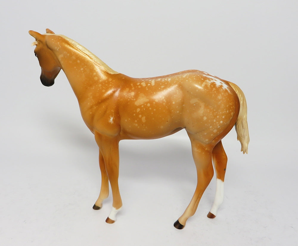 GOLDEN BIRD-OOAK ETCHED APPALOOSA WEANLING MODEL HORSE BY 8/1/17