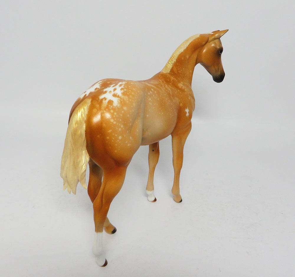 GOLDEN BIRD-OOAK ETCHED APPALOOSA WEANLING MODEL HORSE BY 8/1/17