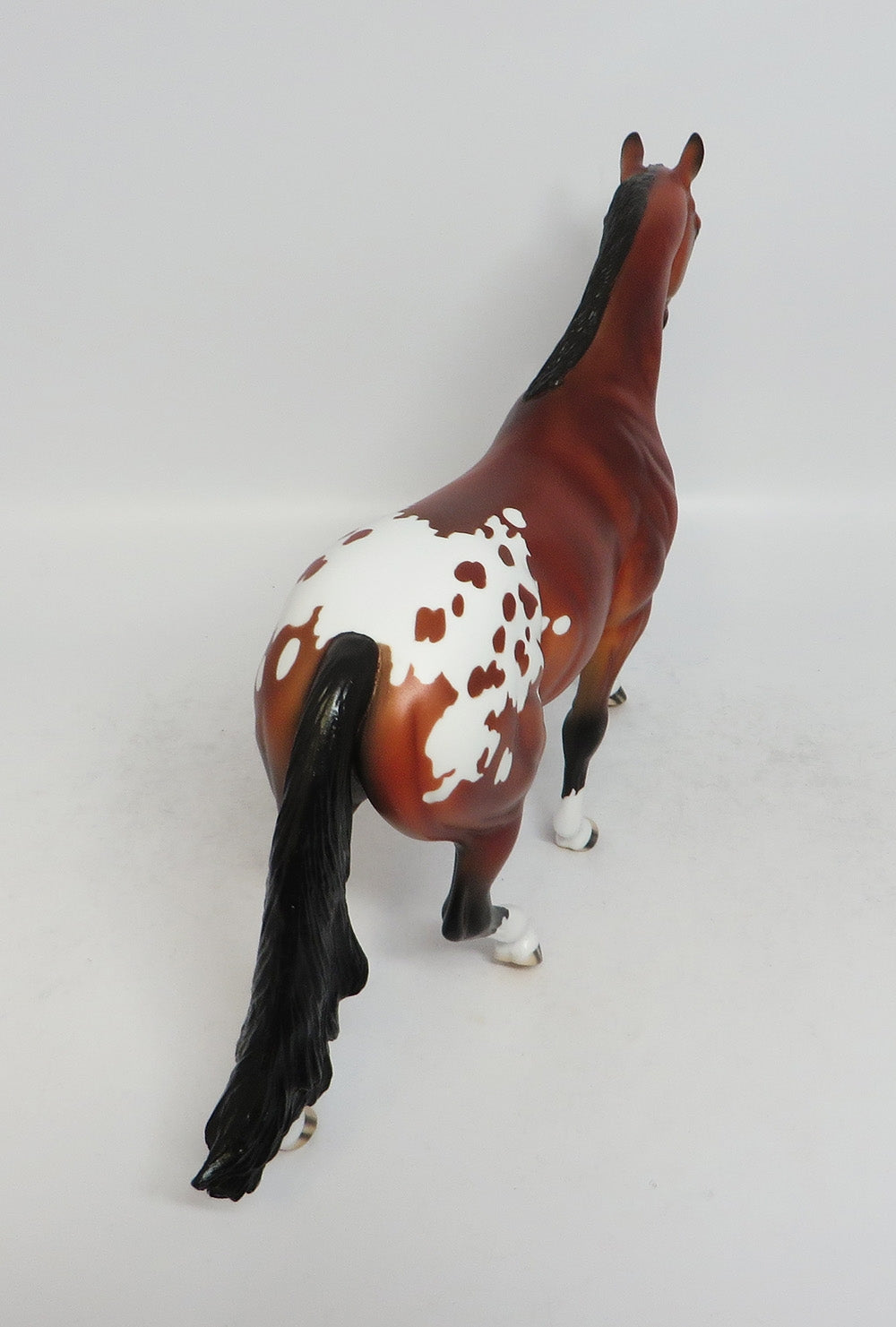 SMAK TALK - OOAK DAPPLE BAY APPALOOSA PONY MODEL HORSE MW2018