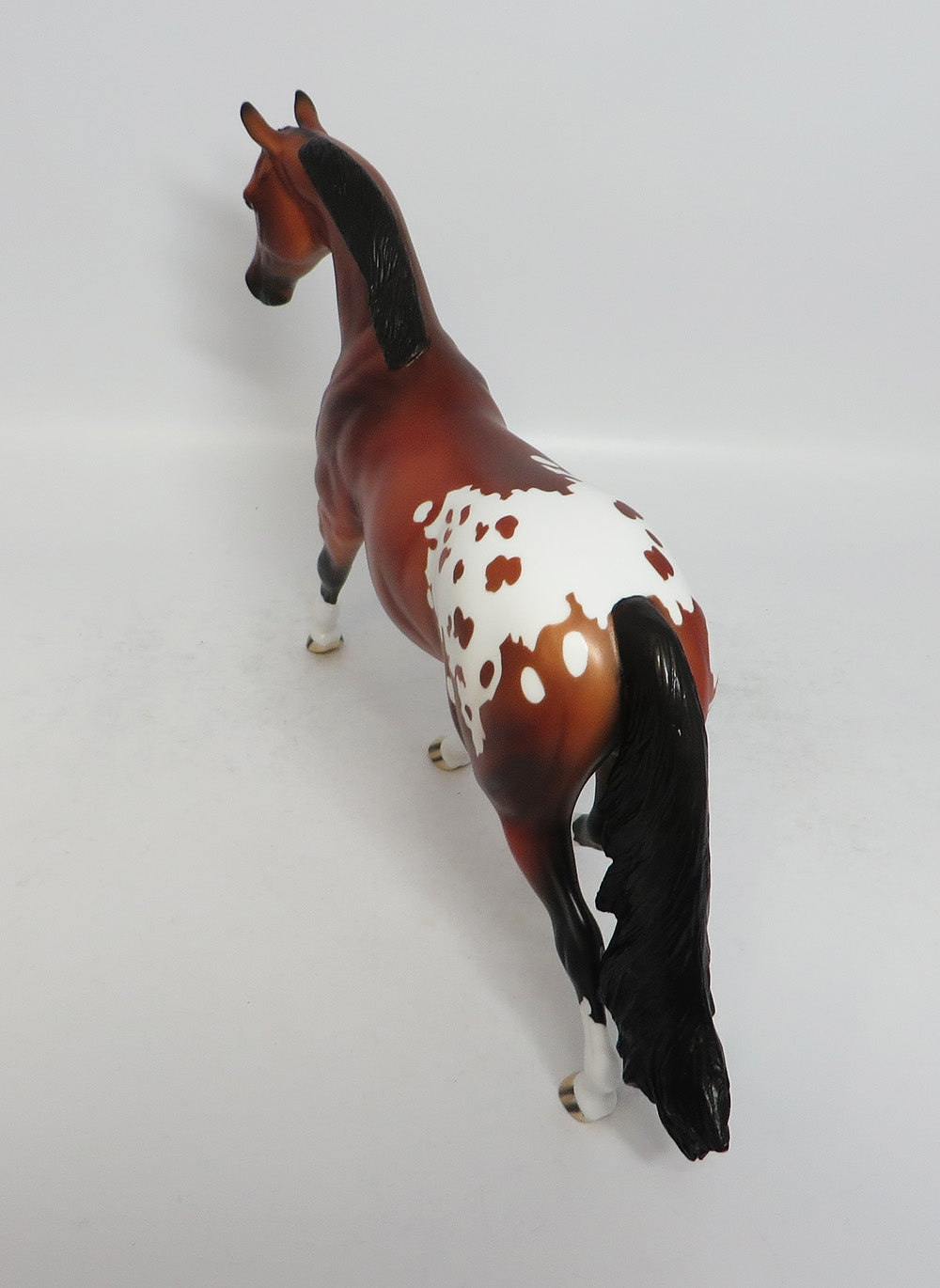 SMAK TALK - OOAK DAPPLE BAY APPALOOSA PONY MODEL HORSE MW2018