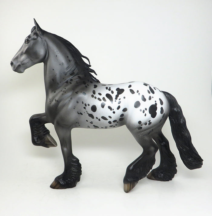 one of kind model horse trotting drafter model horse