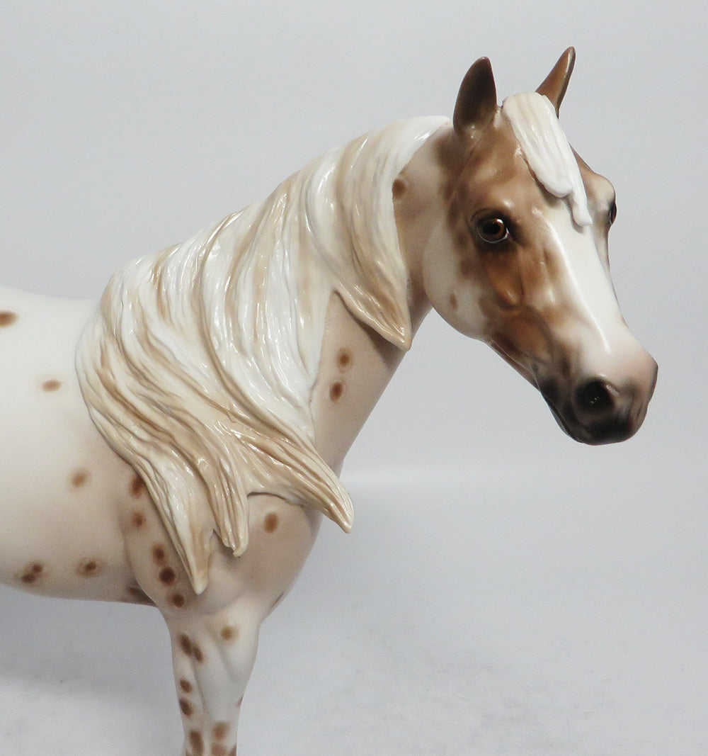 BLOOMDIDO-OOAK CHESTNUT APPALOOSA ISH MODEL HORSE BY SHERYL LEISURE 3/12/18