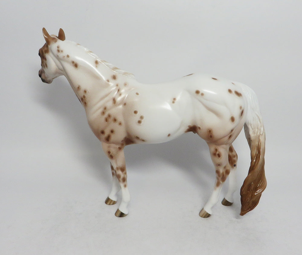 BLOOMDIDO-OOAK CHESTNUT APPALOOSA ISH MODEL HORSE BY SHERYL LEISURE 3/12/18