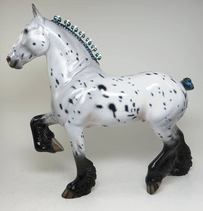 JOPLIN - OOAK APPALOOSA TROTTING DRAFTER MODEL HORSE - 3/18