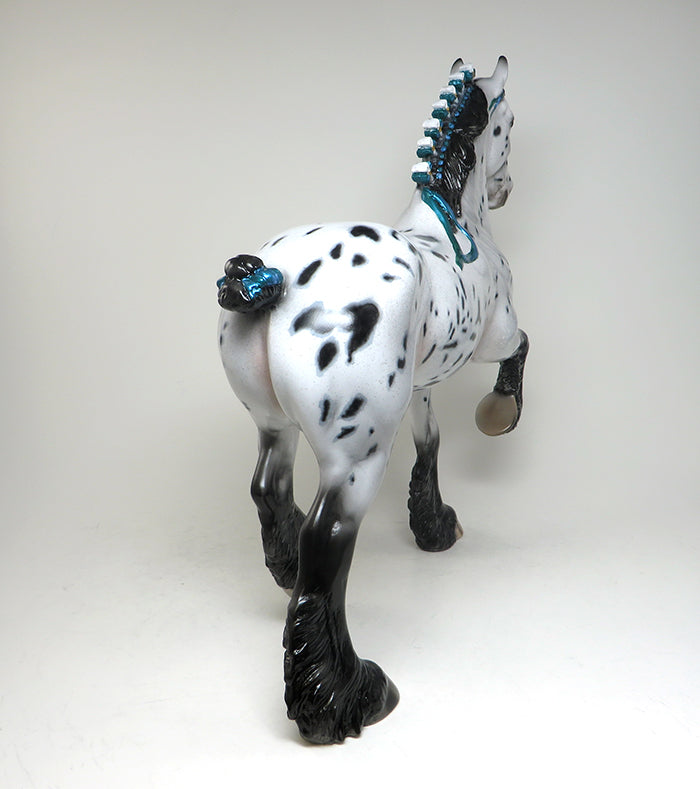 JOPLIN - OOAK APPALOOSA TROTTING DRAFTER MODEL HORSE - 3/18