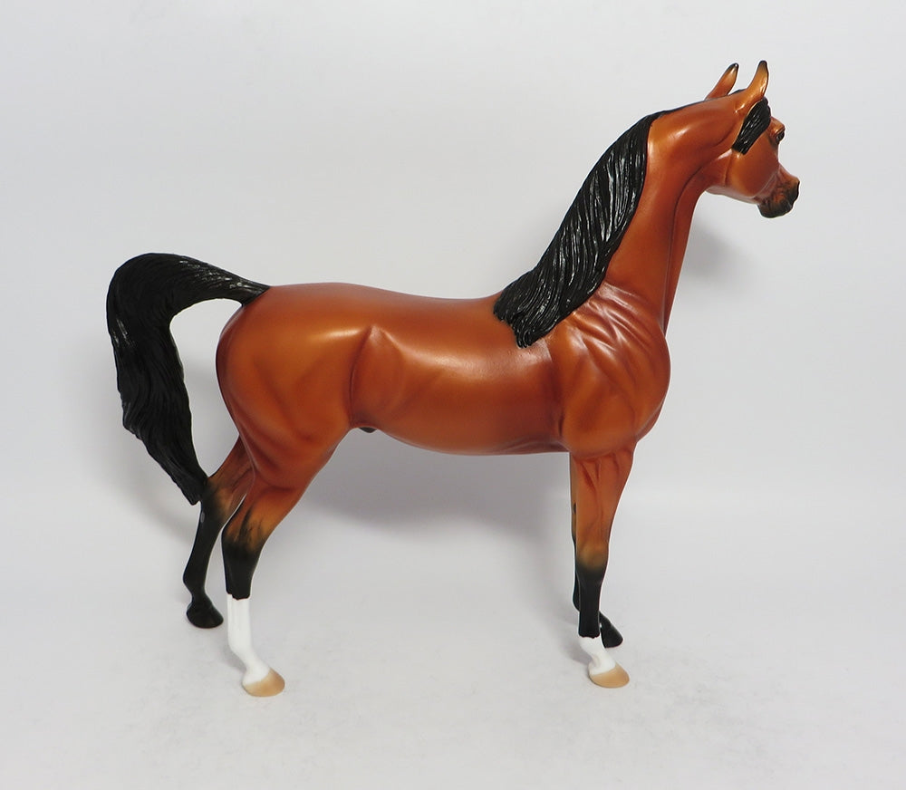 NIGHTINGALE-OOAK BAY ARABIAN MODEL HORSE 3/16/18
