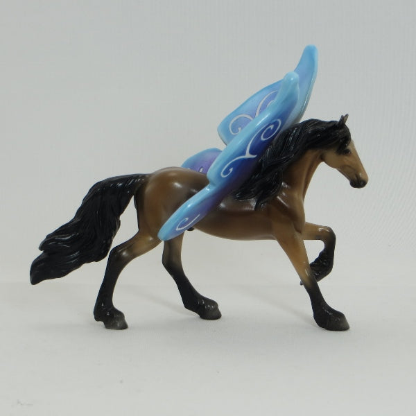 SIMPLE TINKER - OOAK Frisian Buckskin Butterfly Model Horse - 5/15