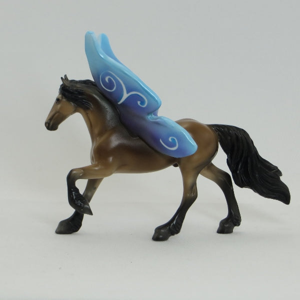 SIMPLE TINKER - OOAK Frisian Buckskin Butterfly Model Horse - 5/15
